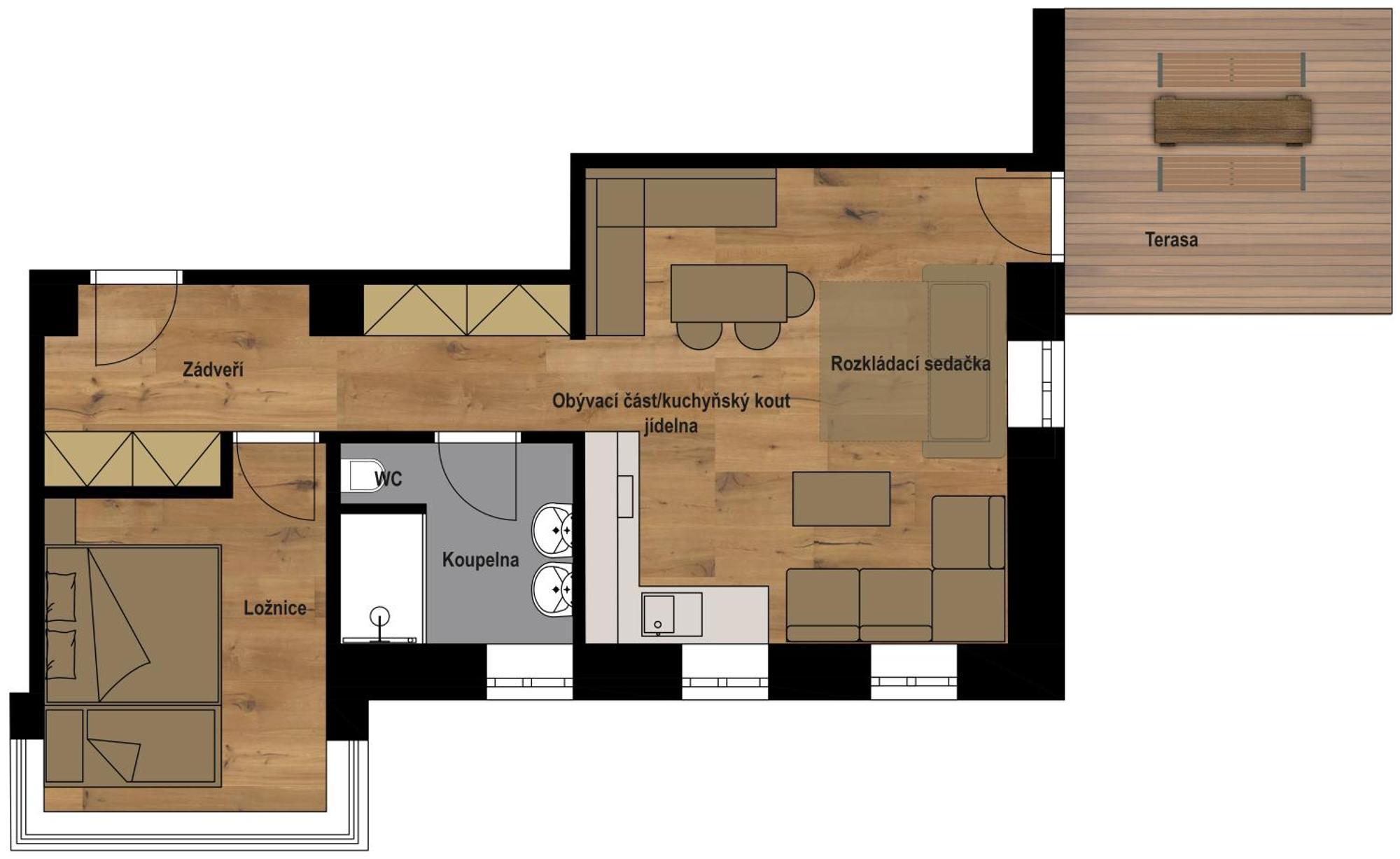 Apartmany Barth Holiday - Rezidence Maj Pec pod Sněžkou Rom bilde