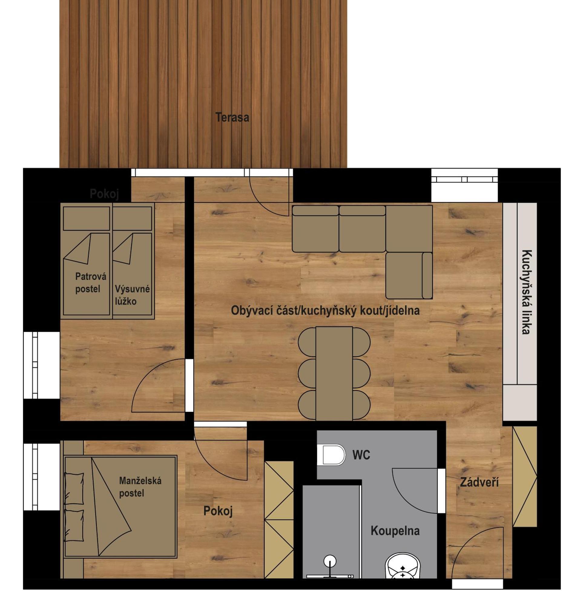 Apartmany Barth Holiday - Rezidence Maj Pec pod Sněžkou Rom bilde